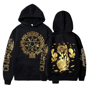 <b>Men's</b> 100% Cotton 500gsm Blank Heavy Weight <b>Thick</b> Printing logo Drop Shoulder Flock Hoodies Sweatshirt Custom Print <b>Hoodie</b> <b>Men</b> - Product Image 5