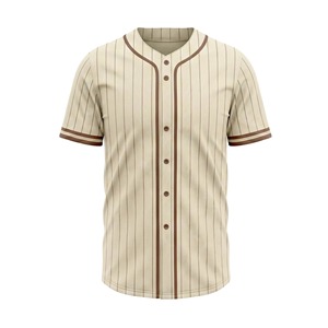 2026 Best Quality Stitched 100% <b>Polyester</b> And Cotton Baseball Team Customizable Jersey Sporty Outdoor - Product Image 1