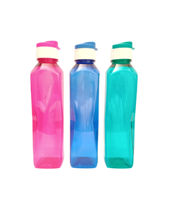 ขวดน้ำพลาสติก Ladona LivPET Livia Polymer 1000 มล. แบบมีฝาปิด ป้องกันการรั่วซึม ปราศจากสาร BPA พิมพ์ลายดิจิตอล สำหรับดูแลสุขภาพ ใช้ในยิม สำนักงาน - Product Image 2