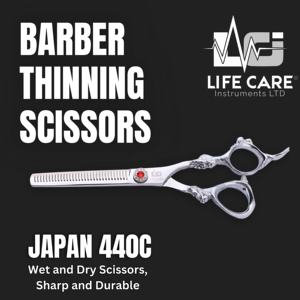 Juego de Tijeras Profesionales de Peluquería con Mango de Dragón, Tijeras de Entresacar y Tijeras de Corte Afiladas para Barbería de Life Care Instr. - Product Image 3