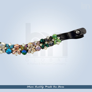 Diadema de Lujo para Caballo con Cristales en Forma de U, Multicolor, Accesorios para Brida de Doma, Artículos Ecuestres - Product Image 5