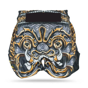 Pantalones Cortos de Muay Thai en Tela Satinada para Gimnasio, Boxeo, Karate, Entrenamiento, Combate, Ligeros, para Artes Marciales - Product Image 1