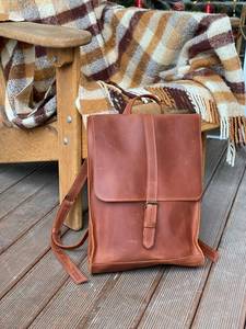 Multi-functional Waterproof Leather <b>Backpack</b> Anti-Theft Vintage Laptop Bag Genuine Leather Rucksack LBP-0314 - Product Image 3