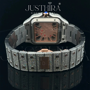 Exportador Indio de Relojes de Cuarzo con Diamantes Moissanite, Logotipo Personalizado, Fabricante de Relojes de Lujo OEM ODM, Disponibles para la Venta - Product Image 5