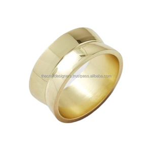 Simplest Brass <b>Ring</b> Collectable Serviette Tissue Holder Reusable Food Grade Brass Napkin <b>Rings</b> <b>For</b> Dinner Table Decoration - Product Image 2