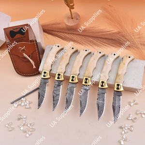 มีดพับเหล็กดามัสกัสตีมือ งานสั่งทำได้ รองรับ OEM/ODM ขายดี ใช้ได้หลากหลาย ทั้งยุทธวิธี EDC และล่าสัตว์ - Product Image 2