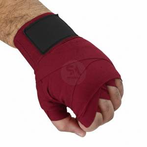 Vendas de Boxeo Marrón de 180 Pulgadas, Semielásticas, Protector de Muñeca, Equipo de Entrenamiento de Artes Marciales MMA, Vendajes de Mano Transpirables de Algodón - Product Image 3