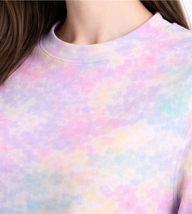 Camiseta Tie Dye de Alta Calidad para Mujer, Camiseta de Verano de Manga Corta Informal con Cuello Redondo, Camiseta Tie Dye de Manga Corta para Mujer en Venta - Product Image 4