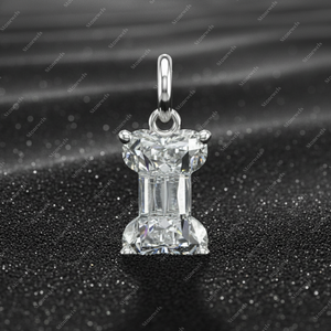Luxury <b>Initial</b> Letter I Moissanite Pendant Custom 925 Sterling <b>Silver</b> Gold Plated Diamond Alphabet Charm <b>Necklace</b> Jewelry - Product Image 2
