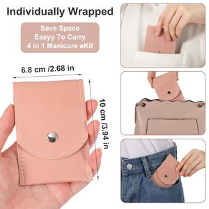 Best Quality <b>Manicure</b> Pedicure <b>Kits</b> with Precision Nail Clippers Nail File and Portable Leather Storage Case - Product Image 3