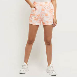 <b>Women's</b> High Quality Gym <b>Shorts</b> Lightweight Mid Waist <b>Loose</b> Fit Casual Anti-Wrinkle 220g Fabric Custom Printed Four-Way Stretch - Product Image 1