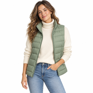 <b>Women's</b> Slim Fit Puffer Vest Lightweight Insulated <b>Waistcoat</b> Outdoor Fashion Clothing Custom Logo premium quality - Product Image 3
