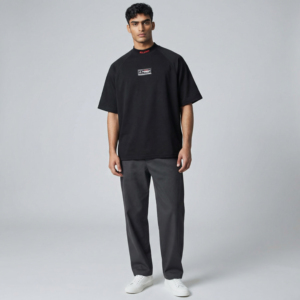 T-shirt en coton personnalisé OEM, design anime japonais poisson, streetwear oversize coupe ample, fabricant - Product Image 5