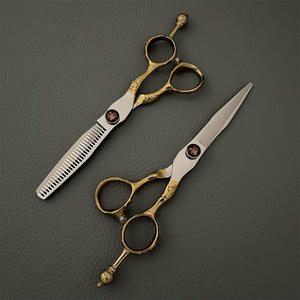 Ciseaux de coiffure professionnels à manche long en acier inoxydable 4Cr13, design classique, pour droitiers, les plus vendus - Product Image 5