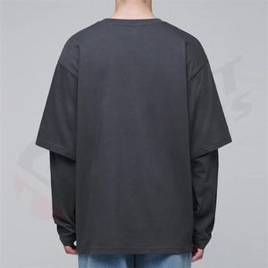 T-shirt Homme Designer Coupe Droite Qualité Supérieure 100% Coton Tissu Satiné Teint en Pièce Anti-rétrécissement Manches Courtes Marque 280gsm - Product Image 4