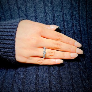 Modern Princess And Pear Cut Moissanite Five Stone <b>Ring</b> For Women's original <b>925</b> Sterling <b>Silver</b> Wedding Party Gift For Bride - Product Image 6
