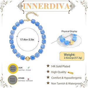 Collar para Mujer, Moderno y Elegante, con Cuentas de Resina Grandes y Coloridas, Forma de Corazón, Resistente al Agua, Estilo Boho - Product Image 2
