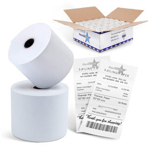 Papier thermique pour imprimante Sailing Pos Oem Produit fini 80 X50 3 1/8 X 815 Rouleau 80X60Mm 70Gsm 15 40 - Product Image 3