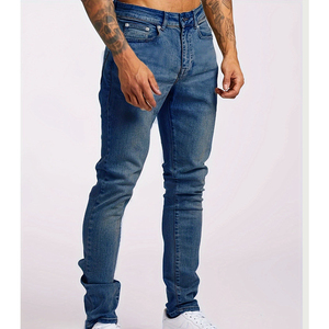 Pantalon évasé en toile robuste et lavable pour homme, taille mi-haute, respirant, séchage rapide, écologique, style vintage, couleur unie, pour le bureau - Product Image 3