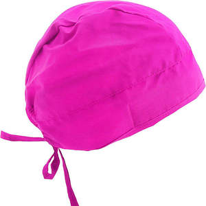 Purple Cotton Woven Surgical <b>Scrub</b> <b>Cap</b> Adjustable Tie Back Medical Nurse Hat Men's Healthcare Uniform Head Cover - Product Image 6