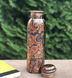 <b>Copper</b> <b>Drinking</b> <b>Bottle</b> With Durable Metal Body And Portable Form For Daily Hydration During Work School Fitness And Journeys - Product Image 5