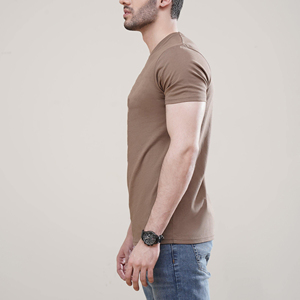 Hot Selling 100% Cotton Men's T-Shirt Custom Loose Fit Silk Screen Printed Logo Eco-Friendly Breathable 210g Streetwear T-Shirt - Product Image 5