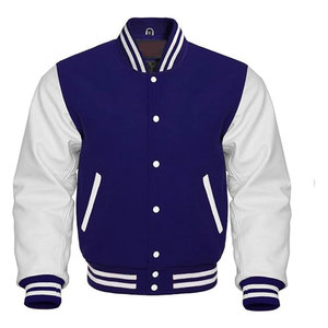 Chaquetas Bomber Ecológicas para Mujer, Tejidas en Poliéster, Lana y Cuero, Resistentes al Viento, Transpirables, Estilo Urbano, Béisbol y Varsity - Product Image 1