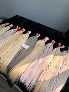 Extensiones de cabello humano virgen 100% de color a granel de estilo lujoso al mejor precio, cabello virgen Remy crudo sin procesar de Vietnam al por mayor - Product Image 5