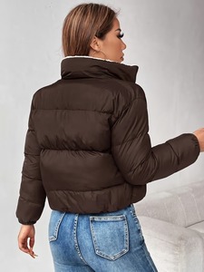 Chaquetas de Mujer en Todos los Colores, Precio al por Mayor, Servicio OEM, Nuevo Estilo, Chaquetas de Mujer Transpirables, Cortas, Abrigo de Invierno Sólido - Product Image 5