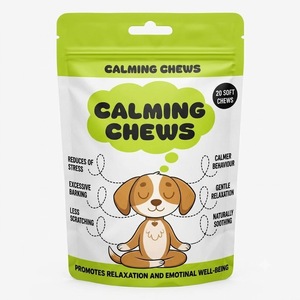 Friandises à Mâcher Apaisantes pour Chiens – Huile de Chanvre à Absorption Rapide, Sans Céréales, Supplément Naturel Apaisant, Réduit le Stress et les Aboiements Excessifs - Product Image 1