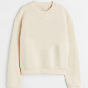 Sudadera Personalizada para Mujer con Bloques de Color, Cuello Redondo, 200 GSM, Felpa de Algodón, Estilo Oversize, OEM, Marca Privada - Product Image 2