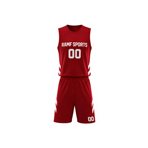 RAMF SPORTS Camisetas de Baloncesto Personalizadas para Adultos, Transpirables, que Absorben la Humedad, Reversibles, Sublimadas, Tallas Grandes, 100% Poliéster - Product Image 1