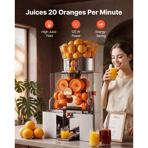 Exprimidor de Naranjas Eléctrico Automático Comercial de 120W - Exprimidor de Cítricos y Extractor de Granada, 20 Unidades por Minuto, 110V - Product Image 2