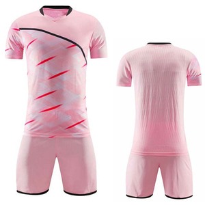 Custom Men's Soccer Jersey and Shorts Set Yellow Geometric Print V-Neck Short Sleeve Moisture Wicking Polyester <b>Athletic</b> Fit - Product Image 3