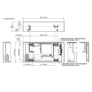 Système médical à cadre ouvert 48V 6.25A, courant de fuite inférieur à 220uA, 200W sans ventilation ou 300W avec ventilation forcée 10 CFM fournie. - Product Image 2