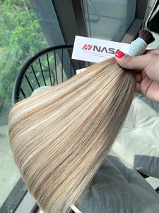 Prix de gros Extensions de cheveux en vrac Cheveux humains Double noyer 100 grammes Couleurs foncées 22 pouces - Product Image 5