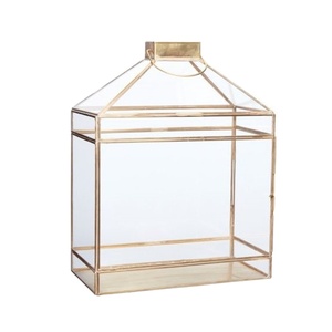 <b>Large</b> Wedding Decorative Copper Colour Metal <b>Lantern</b> Brass Candle Holder Mediterranean Style Moroccan <b>Lantern</b> - Product Image 1