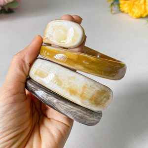 Hand Crafted Natural Ox Horn Spiral Snake <b>Bracelet</b> Real Horn Bangles Wide Cuff Buffalo Horn Jewelry <b>Boho</b> <b>Bracelet</b> New Style - Product Image 4