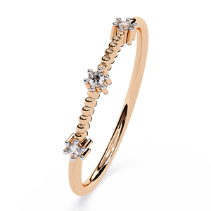 แหวนเพชรทองคำขาว 14k สำหรับผู้หญิง ทรงกลมเจียระไนแบบบริลเลียนท์ คลาสสิก สามารถสวมซ้อนกันได้ เหมาะสำหรับเป็นเครื่องประดับหมั้น - Product Image 5