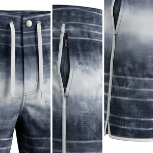 2026 New Custom Made Style Striped Gym Shorts OEM ODM Quick Dry <b>Elastic</b> Waist Drawstring Summer Comfortable Casual Shorts - Product Image 4