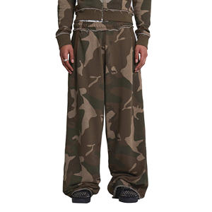 Nouvel Arrivage Survêtement Homme Imprimé Camouflage Vente en Gros Tenue Décontractée Extérieure avec Fermeture Éclair 100% Coton Polaire de Qualité - Product Image 3