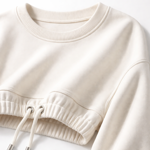 Sweat-shirt court élégant pour femme en gros - Fournisseur OEM de sweats tendance en gros - Product Image 4