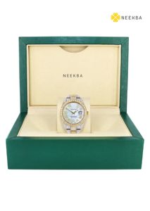 นาฬิกาเพชรโมอิสเซไนท์ชุดพร้อมหน้าปัดมุก-หรูหราราคาไม่แพงนาฬิกาเพชรโมอิสเป็นมิตรกับงบประมาณโดยซัพพลายเออร์อินเดีย - Product Image 6