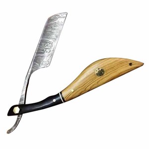 Navaja de Afeitar Plegable para Hombre, de Acero Inoxidable, con Hoja Recta, Diseño Personalizado 2026, Novedad - Product Image 1