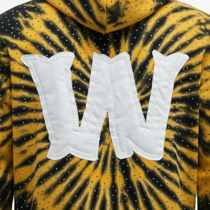 ผู้ผลิตเสื้อฮู้ดดี้สตรีทแวร์โอเวอร์ไซส์ผ้าฝ้ายหนานุ่มประดับเพชรเทียมสไตล์ดิสเทรส งานปักคุณภาพสูง - Product Image 5