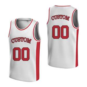 Maillots de basket respirants en sublimation avec bordures élastiques, maillot de basket léger en polyester personnalisé pour hommes - Product Image 6
