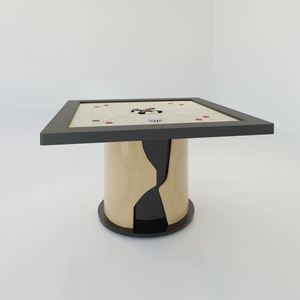 Achetez une table de carrom Bellini, table de carrom moderne de luxe avec base en bois, table de jeu d'intérieur haut de gamme pour la maison ou les clubs - Product Image 1