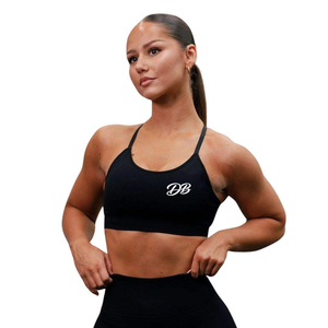 Soutien-gorge de sport haute performance pour femme avec logo personnalisé, sans couture, rembourré, pour fitness, gym, entraînement, course à pied, dos à bretelles, hauts de sport, vente en gros B2B - Product Image 2