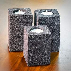 Portavelas de Concreto Hecho a Mano de Primera Calidad TCE para Decoración del Hogar y Hoteles, Centro de Mesa, Decoración de Interiores, Regalo - Product Image 1