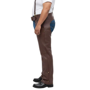 Pantalones de cuero para hombre con diseño de bolsillos y cierre de cremallera, hechos a medida para la temporada de otoño, a la venta en grandes cantidades, pantalones de cuero hechos a medida. - Product Image 1